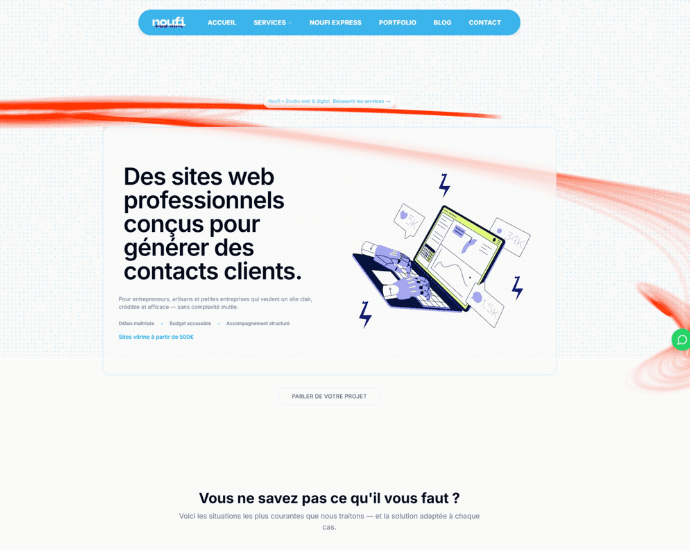 Noufi Tech - site web studio digital
